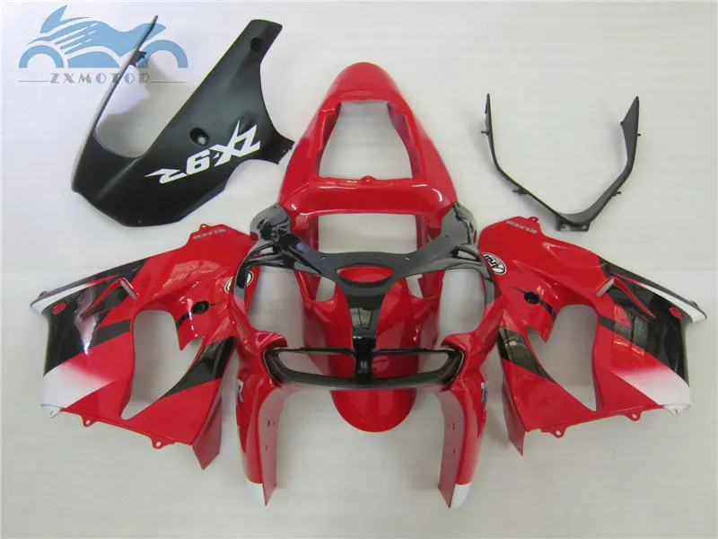 Custom Motorcycle fairing kit for KAWASAKI Ninja ZX9R 2002 2003 road racing plastic fairings set 02 03 ZX 9R red black bodyworks