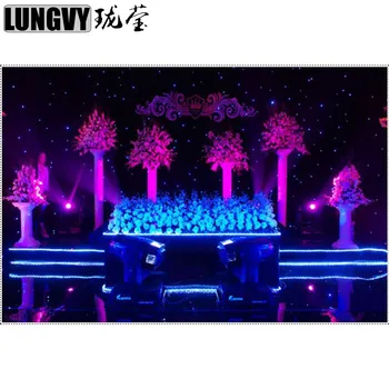 

Free Shipping Hot Sell !Favorites Star 3*5m Led Light Decoration Star Sky Effect/Dimmer/Strobe Led Star Curtain Birthday Wedding