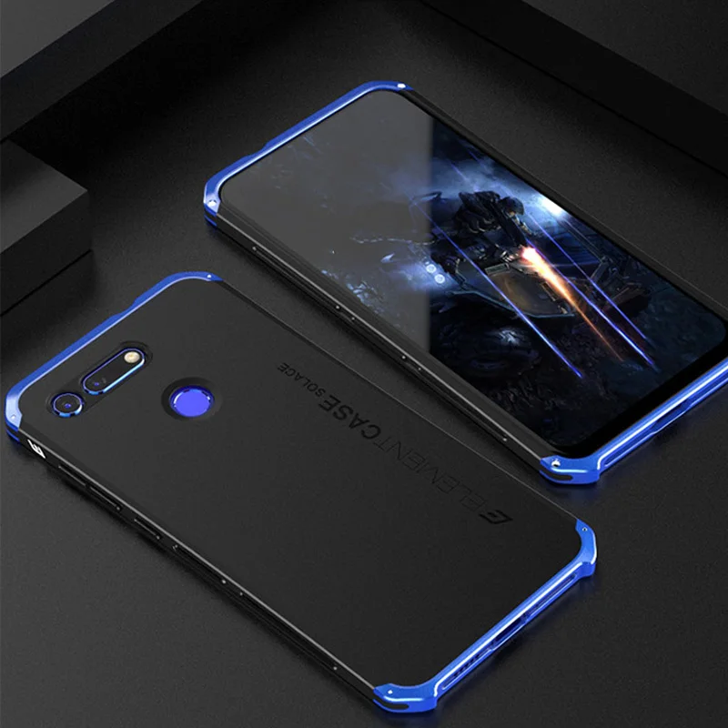 Чехол s для huawei Honor V20, чехол, жесткая задняя часть, ПК, металлический бампер, деловой чехол, чехол для телефона 6,4 ''для Honor V 20 PCT-AL10, металлический корпус