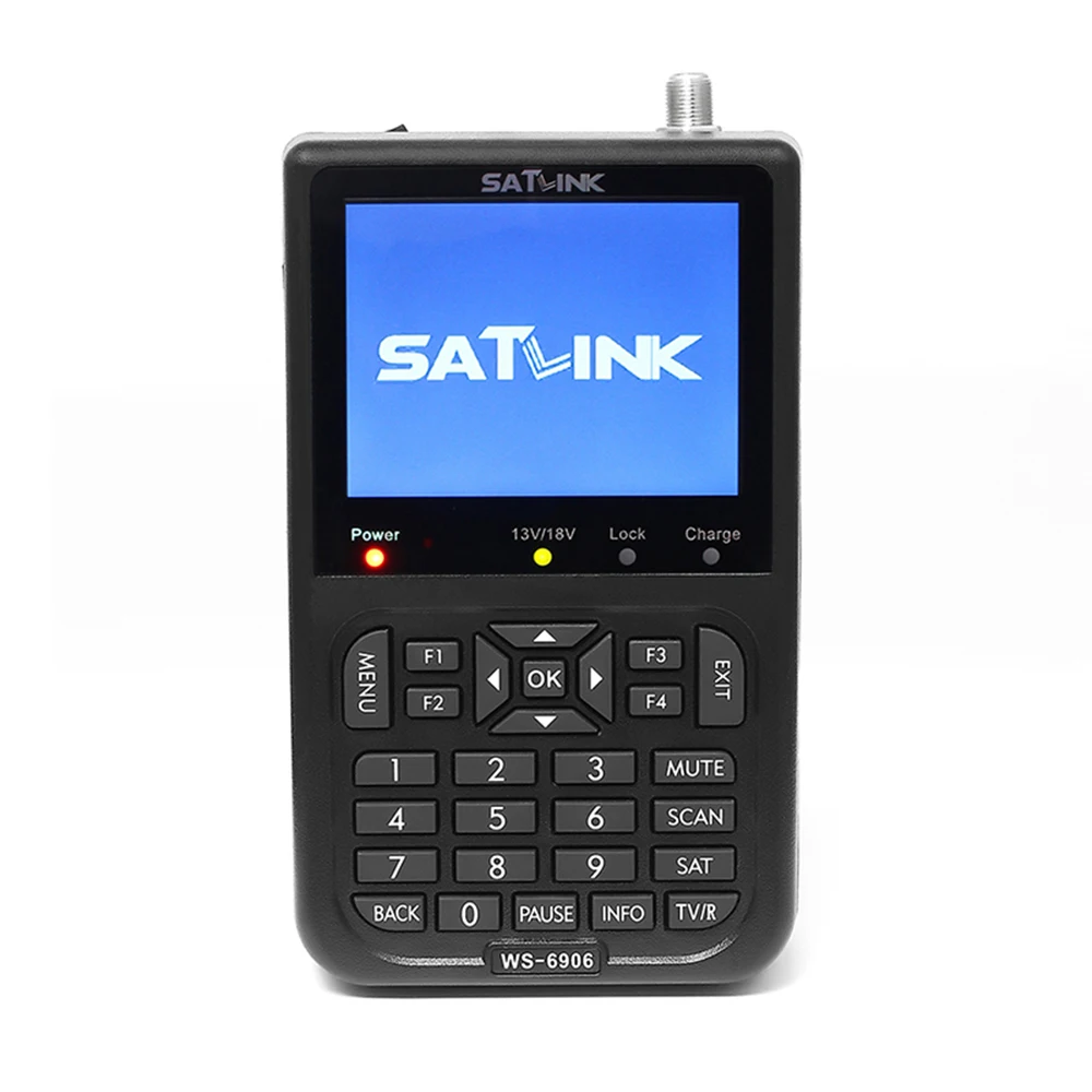 Satlink ws 6906 спутниковый искатель DVB-S цифровой спутниковый satFinder метр HD 3,5 дюймов ЖК-сигнал WS 6906 спутниковый искатель