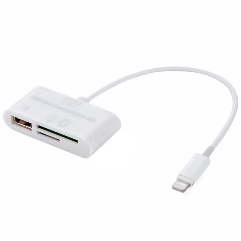 3 в 1 кард ридер для планшетов iPad 4 Mini IOS 11 Micro SD MMC устройство считывания с tf карт USB