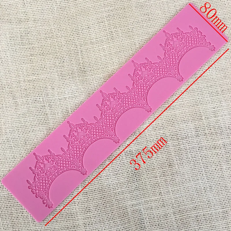 

minsunbak New Silicone Mold Cake Lace Mats Mold Silicone Lace Mat Fondant Cake Decorating Tools Wedding Flower Embossing Mould