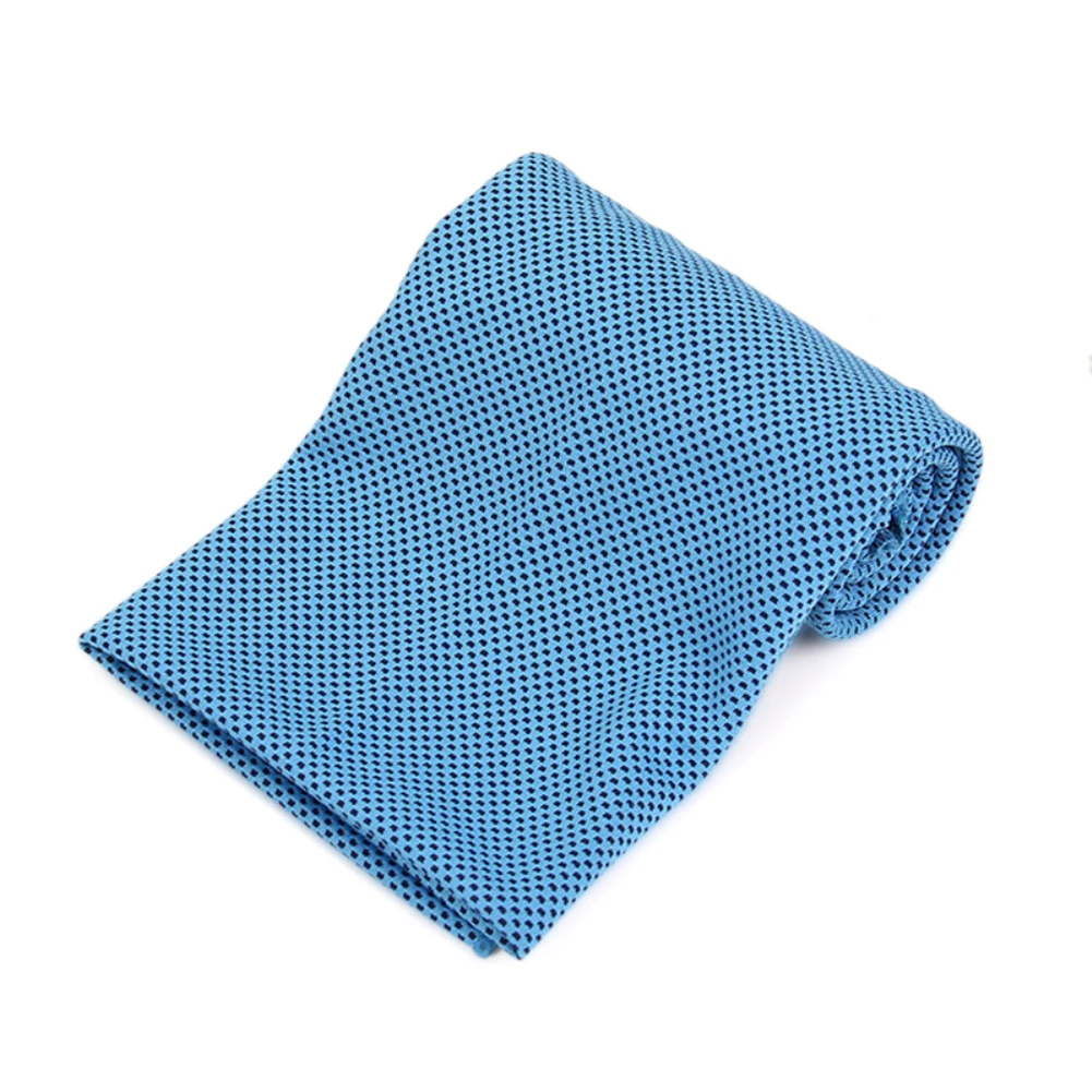 Дропшиппинг 30*90 см Спортивное охлаждающее полотенце пот летнее ледяное полотенце ледяное прохладное полотенце высокое качество переохлаждение холодное полотенце горячее - Цвет: Light blue