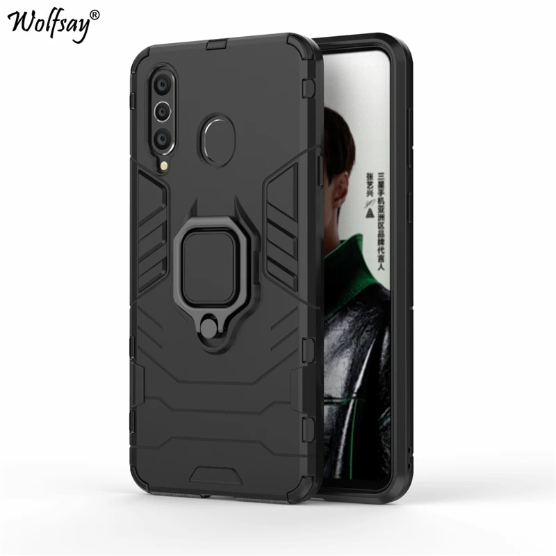 

Wolfsay for Samsung Galaxy A8S Case, A9 Pro 2019 Car Holder Armor Case Hard PC & Soft Silicon Cover for Samsung Galaxy A8S G887N