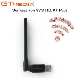 Адаптер для V7s HD, V7 плюс V9 Супер Спутниковый ТВ ресивер GTMEDIA беспроводной mini-usb WI-FI 150 Мбит/с wi-fi-адаптер качество WI-FI