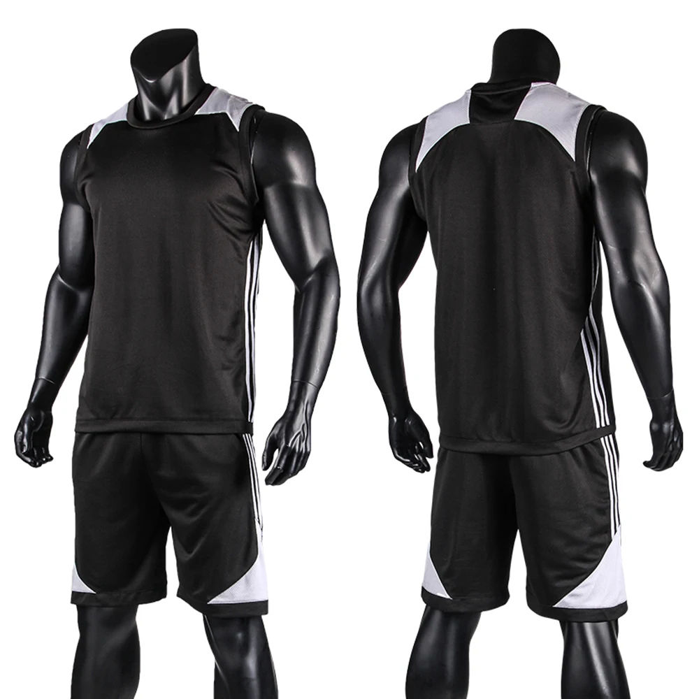 Men Basketball Jersey Sleeveless Basketball Shirt Uniforms Set Sports
