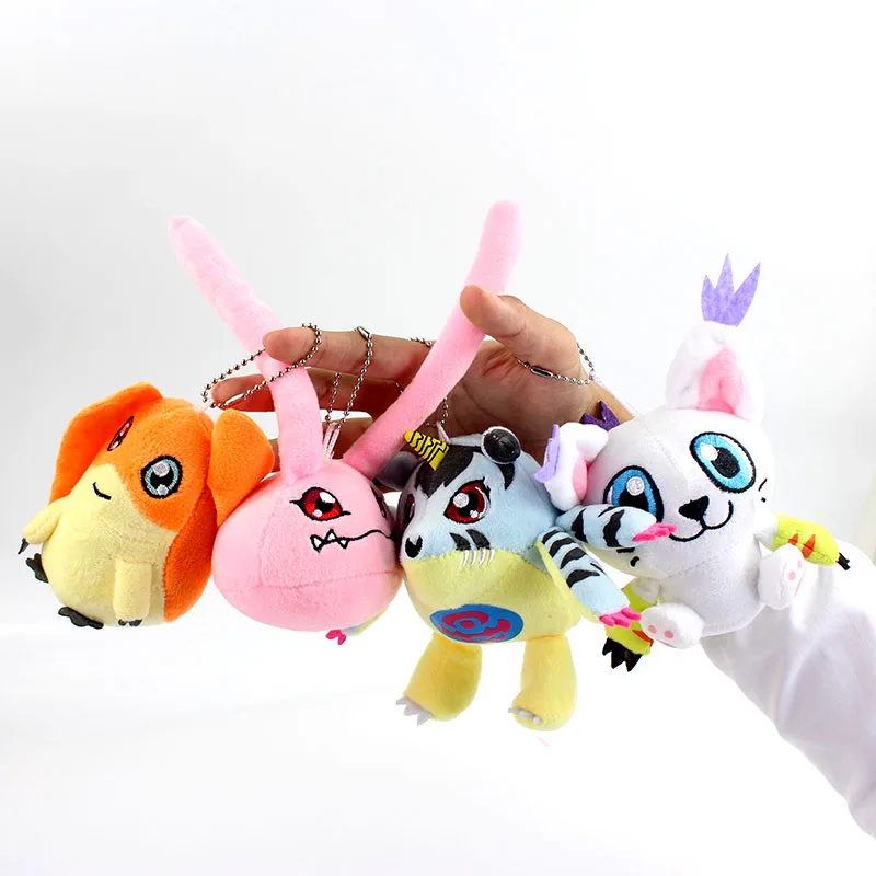 8 стилей Digimon плюшевая игрушка Patamon Palmon Piyomon Хвостовая Gomamon Koromon Gabumon Agumon мягкая кукла мягкая подвеска для ключей