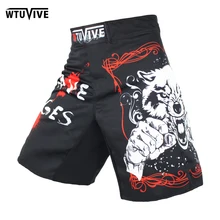 ФОТО suotf mma boxing sports fitness personality breathable loose large size shorts thai fist pants running fights shorts mma