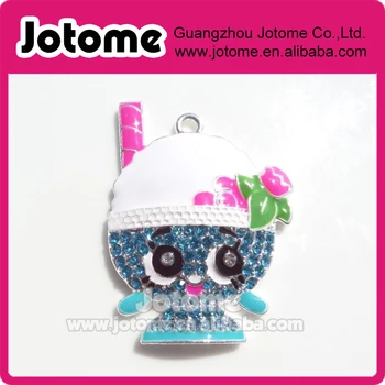 

47mm Yummy Ice Cream Inspired Rhinestone Pendant