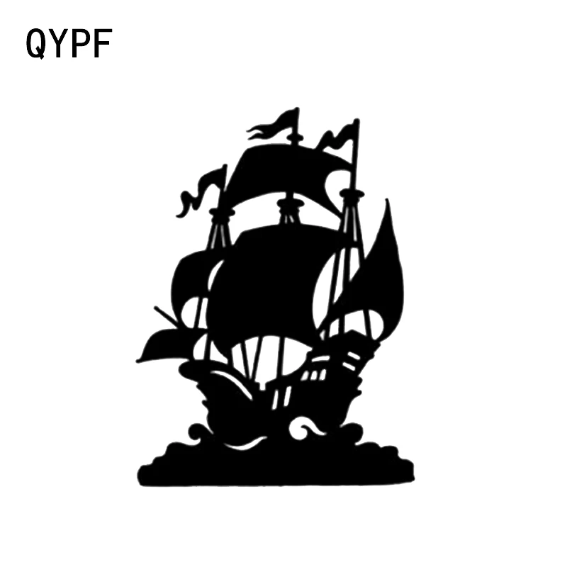 QYPF 13 3*18 см Красивый Дракон корабль лодка парусник Декор автомобиля стикер винил