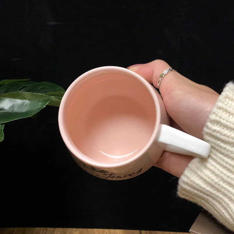 Розовая чашка с короной Нордический ветер INS кружка ремень ложка кофейная чашка креативная керамическая вода молоко для завтрака чашки и кружки подарок для девочки