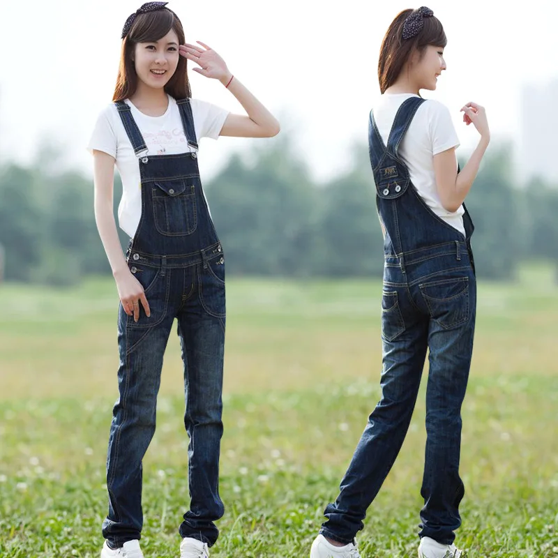 Spring Autumn Jeans Retro Women Loose Denim Pants Elastic