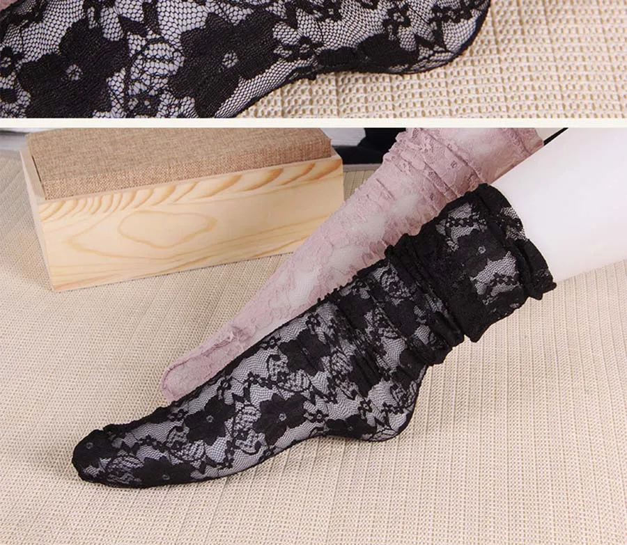 [COSPLACOOL] прозрачные сексуальные носки в сеточку для принцесс, Meias Harajuku, креативные женские модные кружевные короткие носки в сеточку