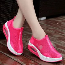 MWY/Женская здоровая обувь для фитнеса; zapatillas mujer Deportiva; дышащие кроссовки на платформе для похудения; женская спортивная обувь