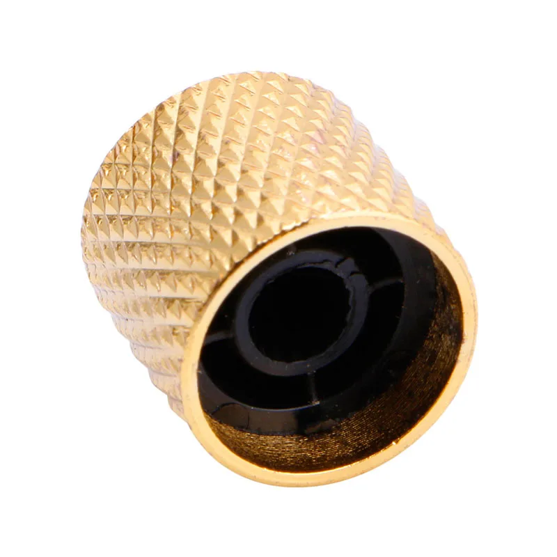 

Gold Chrome Tone Control Knob Metal Dome Volume Tone Part for Electric Guitar new