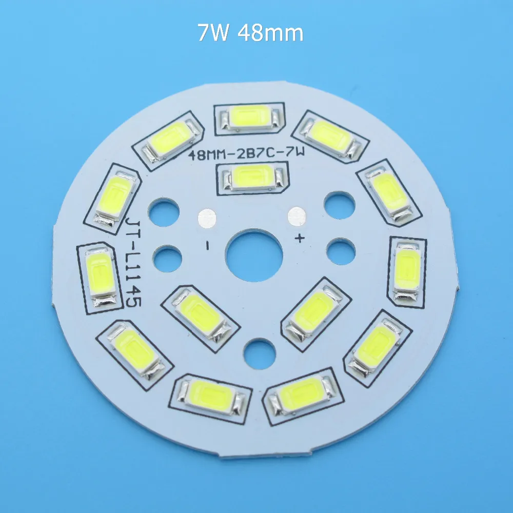 5 шт. SMD5730 светодиодный PCB 5 Вт 7 Вт 9 Вт 32 мм 40 мм 48 мм 50 мм 60 мм 78 мм 85 мм белый/натуральный белый/теплый белый светодиодный светильник