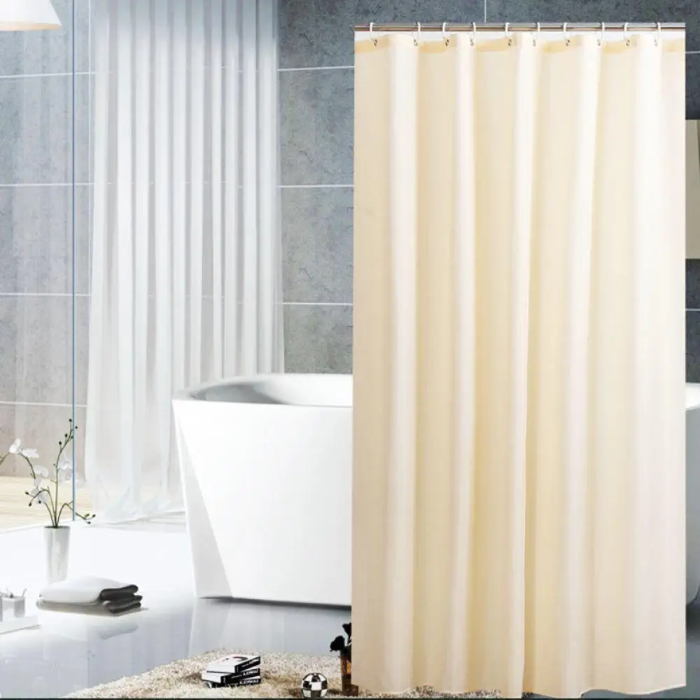 

Shower Curtain Waterproof Mildew Proof Black Shower Curtains Home Bathroom Decoration Solid Color Shower Curtain D40