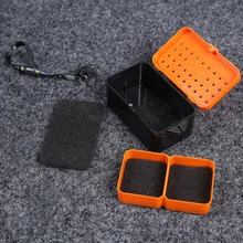 2 отделения рыболовные приманки червь земляной приманки чехол для хранения Снасти Коробка 2 размера pesca аксессуары