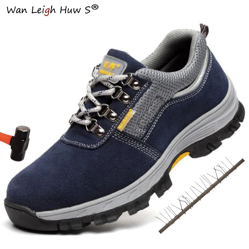 

36-46 Men Work Safety Shoes Steel Toe Cap Warm Breathable Men's Boots Puncture Proof Labor Insurance Shoes Large Size Male Boots