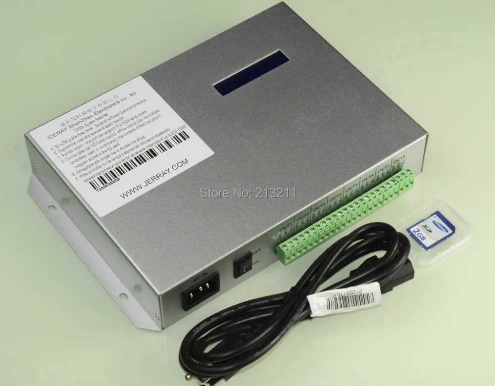 US $155.00 AA T300K T300K Led Pixel Controller RGB PC On Line Pixel Full Color Controller VIA PC SD Card 8 Ports 8192 Pixels Ws2811 Ws2801