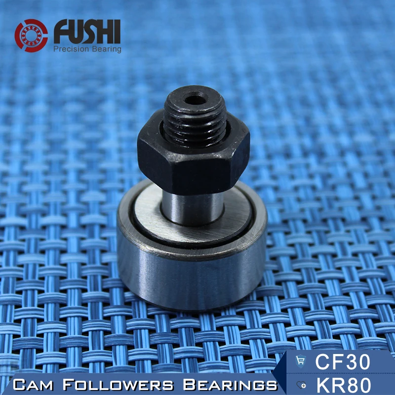 

KR80 CF30 Cam Followers Bearing 30mm ( 1 PC ) Stud Type Track Rollers KRV80 CF30B NAKD80 KR80PP / UU Bearings CF-30