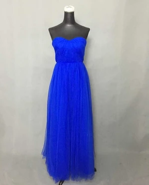 Royal blue Vestidos fiesta boda Новое Тюлевое ТРАПЕЦИЕВИДНОЕ фиолетовое платье для невесты с открытыми плечами и открытой спиной длинное свадебное платье дешево - Цвет: Royal blue