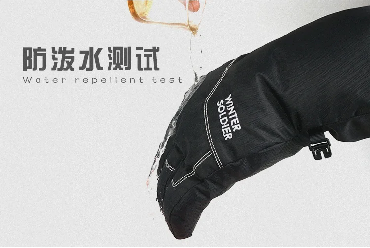 Thefound Модные мужские и женские зимние теплые перчатки с сенсорным экраном для спорта на открытом воздухе лыжные перчатки водонепроницаемые