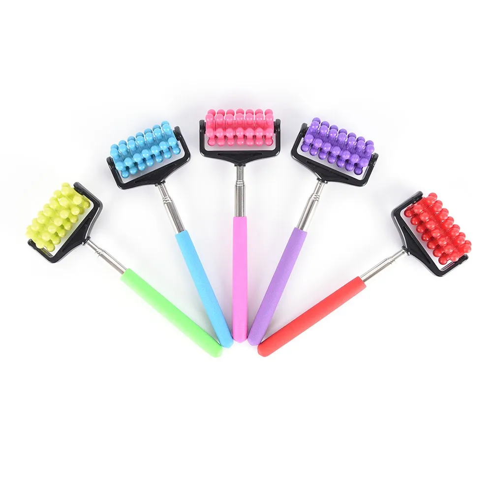 2018  21-58cm Adjustable Back Scratcher Telescopic Massage Case Handy Stainless Steel Pen Clip Pocket Scratching Kit Dragon Claw