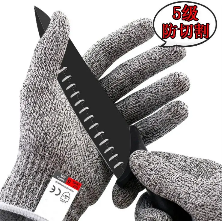 Анти устойчива к порезам работы защитные перчатки строителей сцепление уровень защиты 5 защитные перчатки
