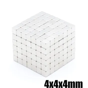 

216pcs 4x4x4 mm 35 strong magnetic 4X4X4mm square strong magnets Strong magnetic steel magnets NdFeB magnets 4X4X4mm