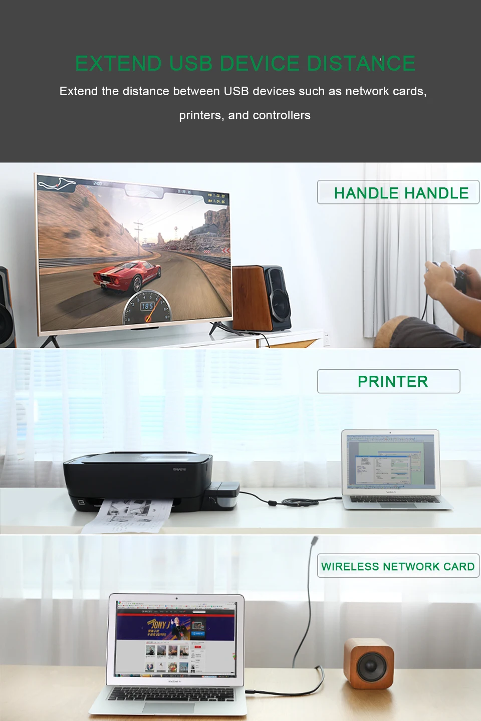 USB2.0 Extension Cable Male to Female Extender Cord Wire Cables  Extended for laptop PC Keyboard Printer Mouse Computer cable (7)