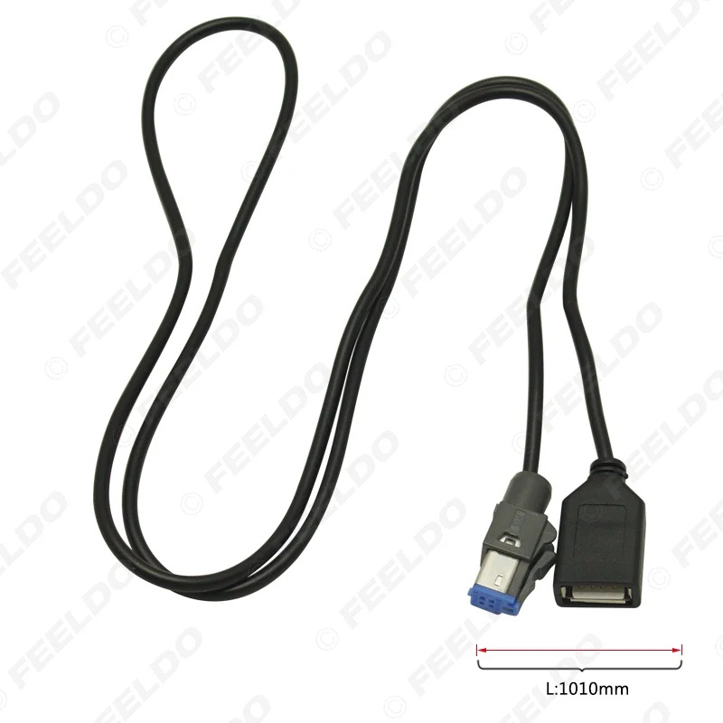 FEELDO 10 шт. автомобильный аудио Женский USB AUX-In кабель адаптер 4Pin разъем для Subaru Forester XV/Outback/Legacy# AM5662