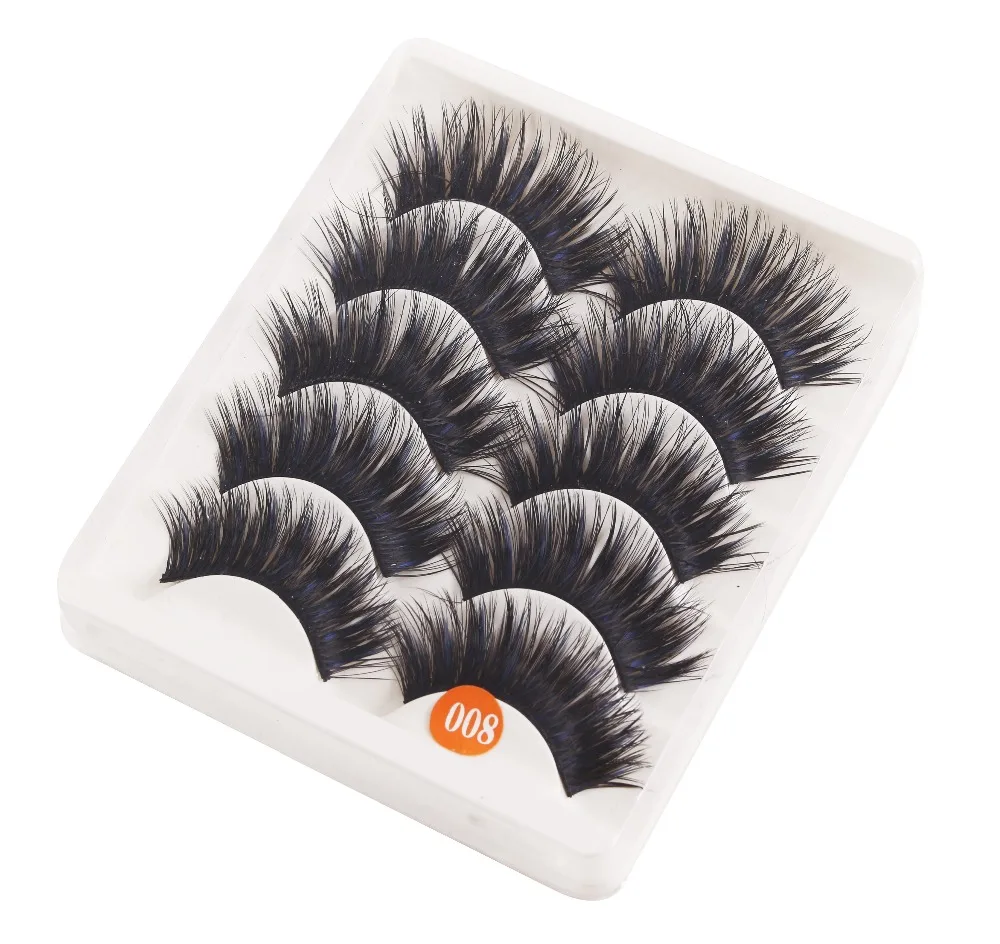 5 Pairs Beautiful Natural Long 3D Thick False Eyelashes Reusable Makeup