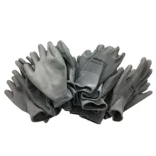 Новое прибытие PU покрытием для строителя водителя садоводства механика защитные перчатки и рабочие перчатки нейлоновые трикотажные перчатки