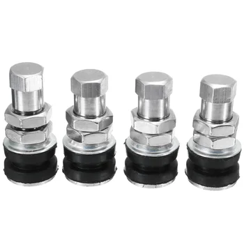 

4Pcs/set 3.2x1.5cm Brass+Rubber Tire Wheel Valve Tubeless Stem For Motorcycle Car Bike
