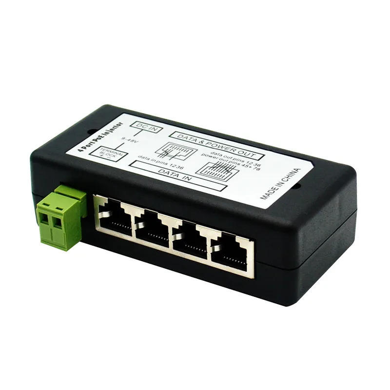 ESCAM 4CH 8CH PoE инжектор для наблюдения POE IP камера Wifi AP VoIP мощность по Ethernet IEEE802.3af/at адаптер питания