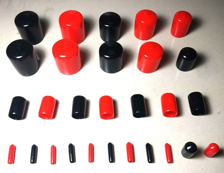 

2 4 5 6 8 10 - 21mm End cap PVC Plastic Cable wire thread cover vinyl End cap PVC rubber steel pole tube pipe protecting water