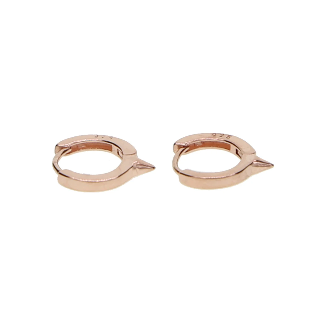 

4 colors minimal silver hoop earring flat no stone circle stunning cute young girl jewelry gift 925 sterling silver jewelry new