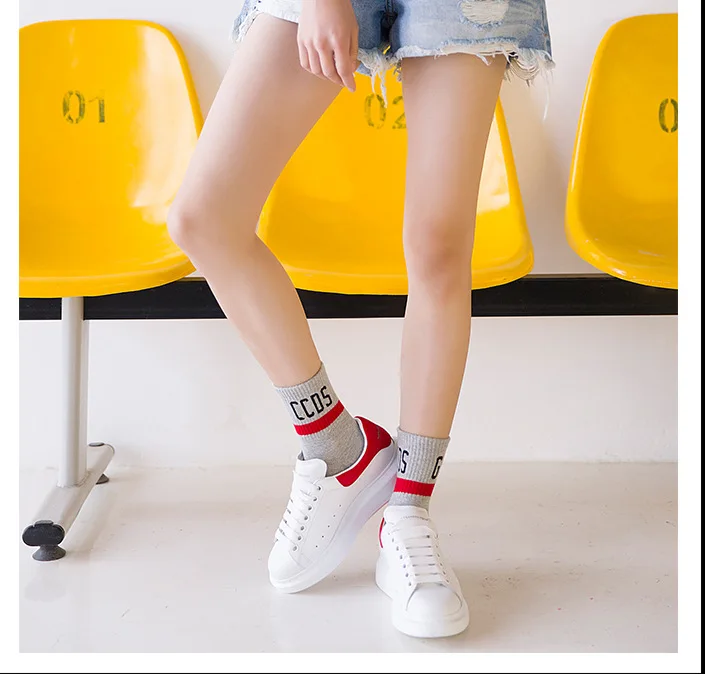 Забавные женские носки в стиле Харадзюку, различные цвета, милые женские носки, женские дизайнерские носки для школьников, женские стильные трендовые женские носки в Корейском стиле