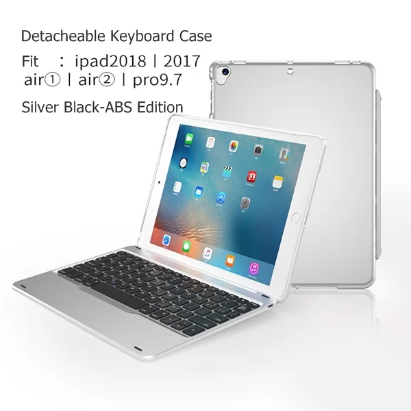 Olive B O W Bluetooth клавиатура чехол Мини тонкая клавиатура Bluetooth для / Ipad воздушный Ipad Pro 9," Detacheable клавиатура протектор - Цвет: Olive