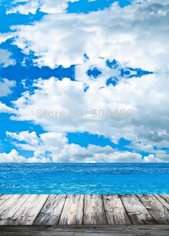 5X10ft Newborn backdrop photography background sky sea backdrop D 1208
