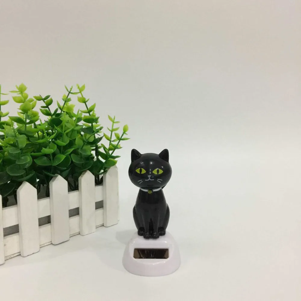 Танцующая кошка на солнечной батарее качающаяся поплавок игрушка подарок для
