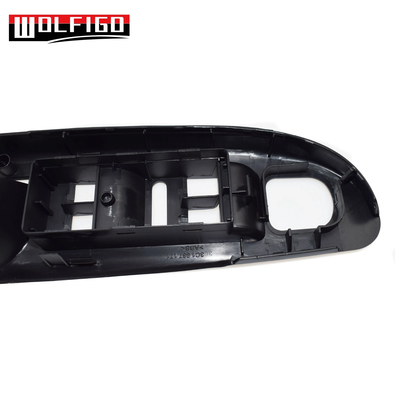 WOLFIGO Fit Passat 2006-2010 мастер-окно зеркало переключатель панель отделка ободок крышка 3C1867171 черный цвет