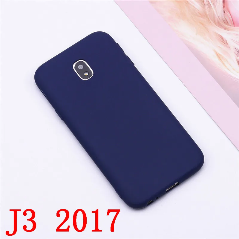 Силиконовый чехол-накладка из мягкого ТПУ чехол для Samsung Galaxy J3 j310 J320 J3 J330 Galaxy J3 Pro J330F J3 6 чехол силиконовый чехол Funda - Цвет: Dark Blue J3 2017