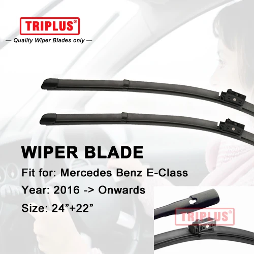 22"/22" Front Aero Flat Windscreen Wiper Blades Pair For Rover 