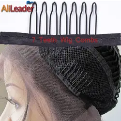 Alileader парика расчески для изготовления парики/кружева фронтальной/парик делает аксессуар волос гребень 7 зуб стальные гребни