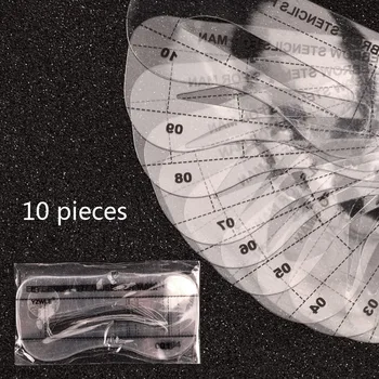 

Professional 10pcs Classic Man Eyebrow Stencils Man Eyebrow Template Make Up Cosmetics Tool Drawing Guide Card Cool Style