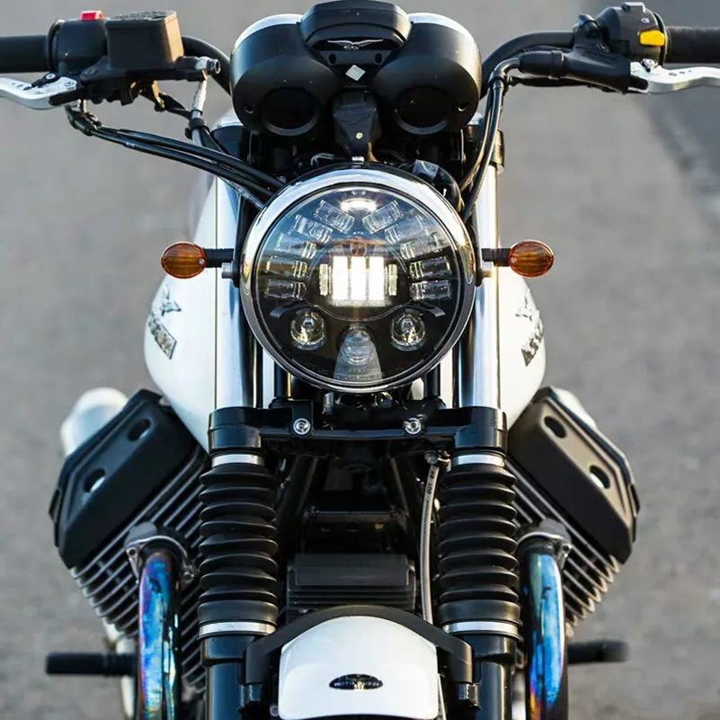 OTBS 7 дюймов светодиодный мотоциклетный фонарь для Harley Touring Softail Trike FLD FLHTCUSE Street Glide