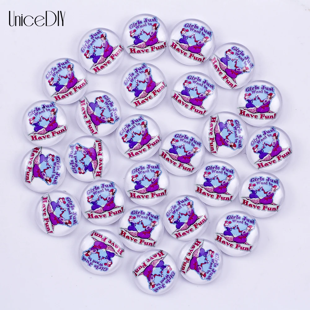 AD1301222 10/16/18mm Glass Cabochon Hot Sale DIY Findings Red Hat Symbol Design | Украшения и аксессуары