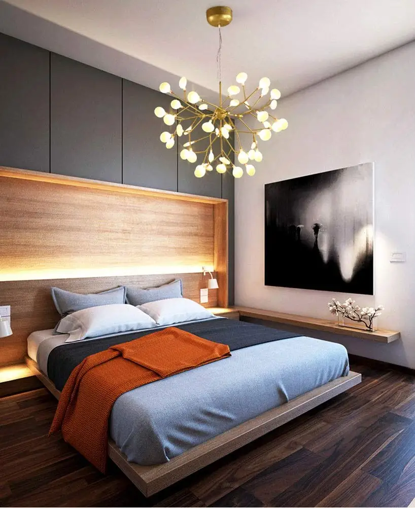 Постмодерн творческая люстра Светлячок, Скандинавское искусство ресторан люстра личность вилла гостиная спальня лампа